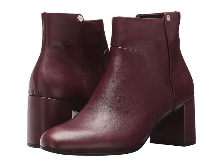 Taryn Rose Camille (wine Silky Cow) Women's Dress Zip Boots