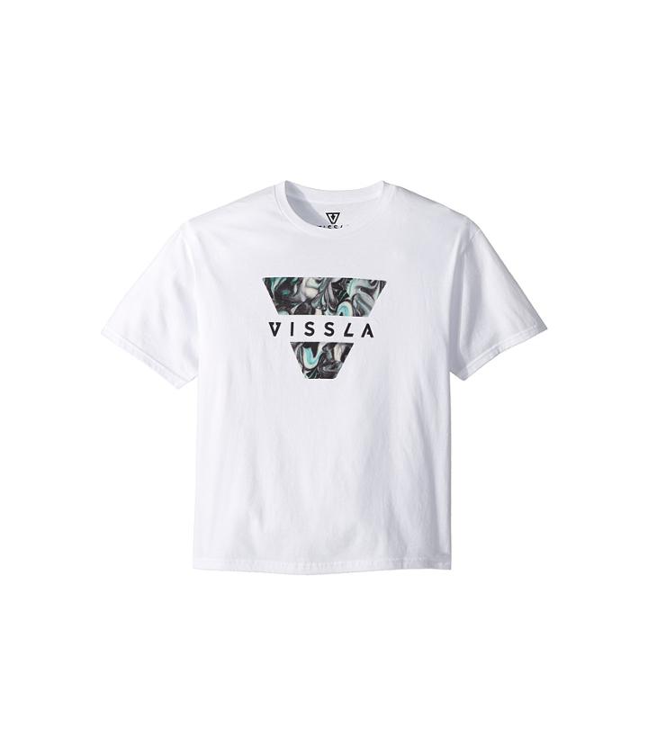 Vissla Kids Reverb T-shirt (big Kids) (white) Boy's T Shirt