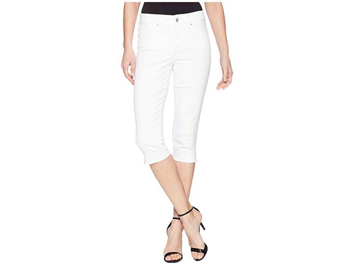 Nydj Skinny Capris In Optic White (optic White) Women's Jeans