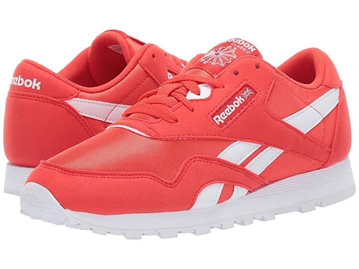 Reebok Kids Classic Nylon Mu (big Kid) (red/white) Kids Shoes