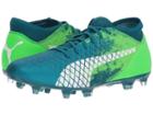 Puma Future 18.4 Fg/ag (deep Lagoon/puma White/green Gecko) Men's Soccer Shoes