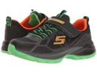 Skechers Kids Lunar Sonic (little Kid/big Kid) (charcoal/black/lime) Boy's Shoes