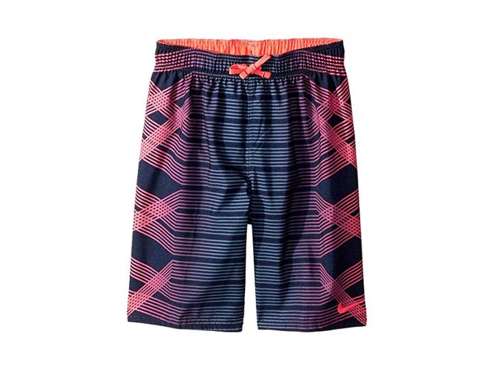 Nike Kids Breaker 8 Volley Short (big Kids) (hot Punch) Boy's Swimwear
