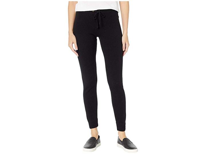 Juicy Couture Sweater Cashmere Zuma Pants (jet Black Cashmere) Women's Casual Pants