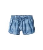 Splendid Littles Gingham Check Shorts (big Kids) (chambray) Girl's Shorts