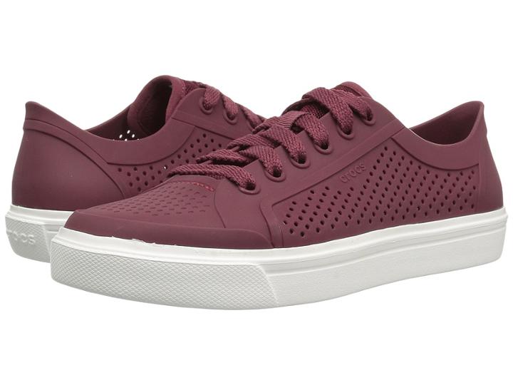 Crocs Citilane Roka Court (garnet/white) Lace Up Casual Shoes