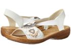 Rieker 608b9 Regina B9 (bianco) Women's Sandals