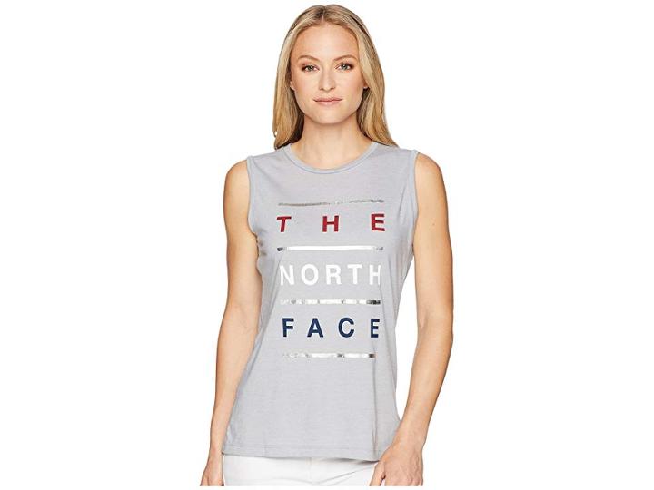 The North Face Americana Track Tank Top (tnf Light Grey Heather) Women's Sleeveless
