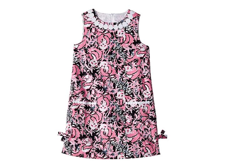 Lilly Pulitzer Kids Little Lilly Classic Dress (toddler/little Kids/big Kids) (hibiscus Pink Hangin With My Boo) Girl's Dress