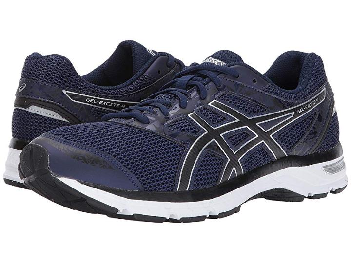 Asics Gel-excite(r) 4 (indigo Blue/black/silver) Men's Running Shoes