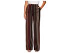Romeo & Juliet Couture Straight Leg Stripe Pants (wine/mauve) Women's Casual Pants