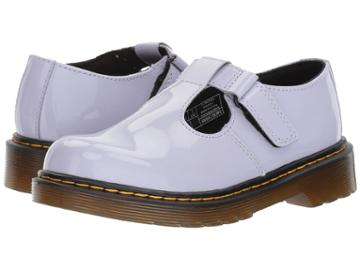 Dr. Martens Kid's Collection Goldie (little Kid/big Kid) (purple Heather Patent Lamper) Girl's Shoes
