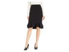 Eci Scuba Ruffle Skirt (black) Women's Skirt