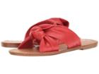 Soludos Knotted Slide Sandal (fire Red) Women's Sandals