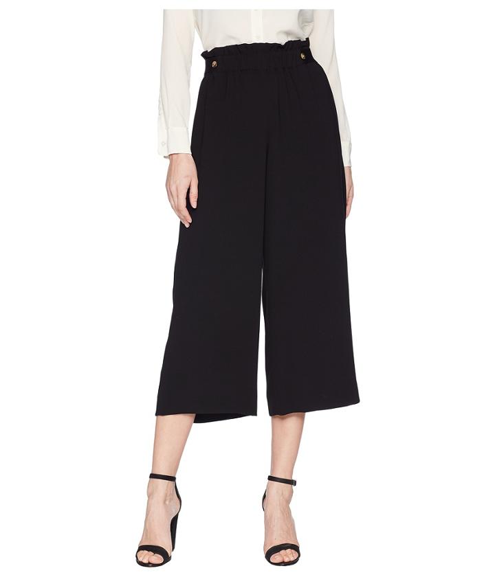 Vince Cinched Waist Culottes (black) Women's Casual Pants
