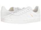 Adidas Originals Gazelle Tonal Leather (footwear White/footwear White/gold Metallic) Men's Tennis Shoes