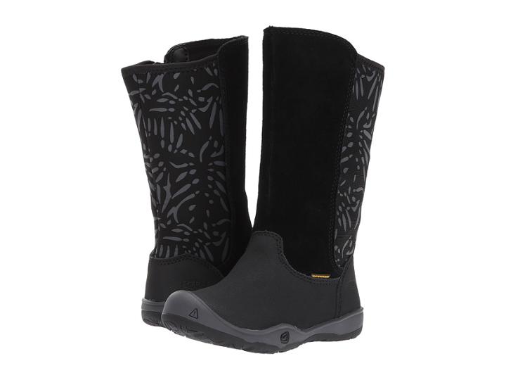 Keen Kids Moxie Tall Boot Wp (toddler/little Kid) (black/magnet) Girls Shoes