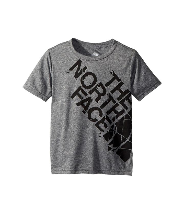 The North Face Kids Short Sleeve Reaxion 2.0 Tee (little Kids/big Kids) (tnf Medium Grey Heather/tnf Black) Boy's T Shirt
