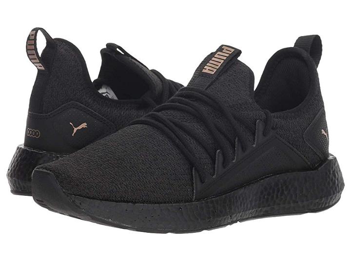 Puma Nrgy Neko Knit (puma Black/asphalt/metallic Bronze) Women's Shoes