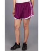 Nike Extended Sizing Tempo Track Short (bright Grape/violet Shade/white/matte Silver) Women's Shorts