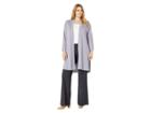 Anne Klein Plus Size St. Barts Long Cardigan (morning Light) Women's Clothing
