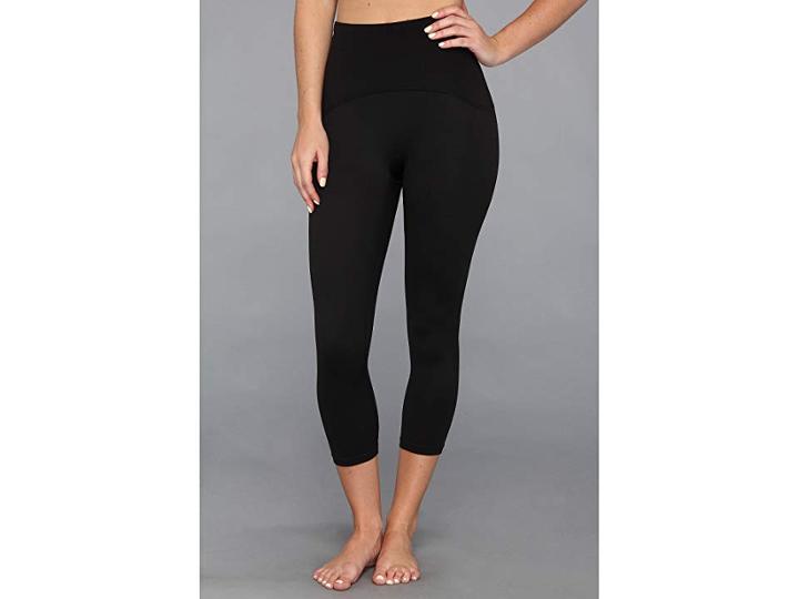 Spanx Active Shaping Compression Crop (black) Women's Workout