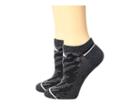 Adidas Superlite Prime Mesh Ii No Show Socks 2-pack (black/deepest Space Marl/black/clear Orange) Women's No Show Socks Shoes