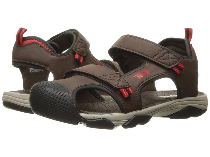 Teva Kids Toachi 4 (little Kid/big Kid) (chocolate/black/red) Boys Shoes