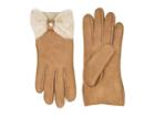 Ugg Bow Shorty Water Resistant Sheepskin Gloves (chestnut) Extreme Cold Weather Gloves