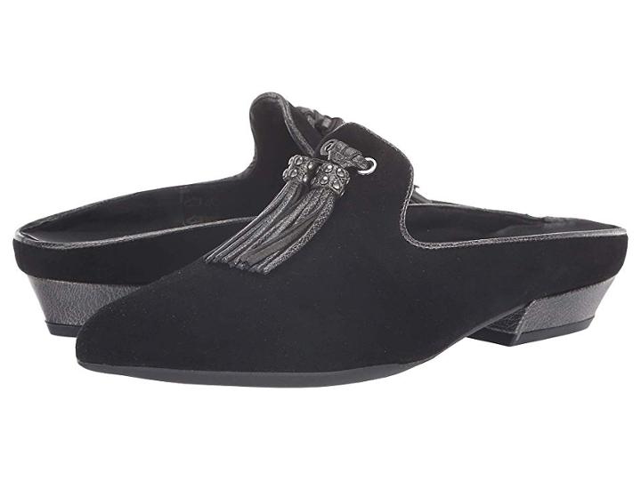 The Flexx Sofia (black/canna Di Fucile Camoscio/orme) Women's  Shoes
