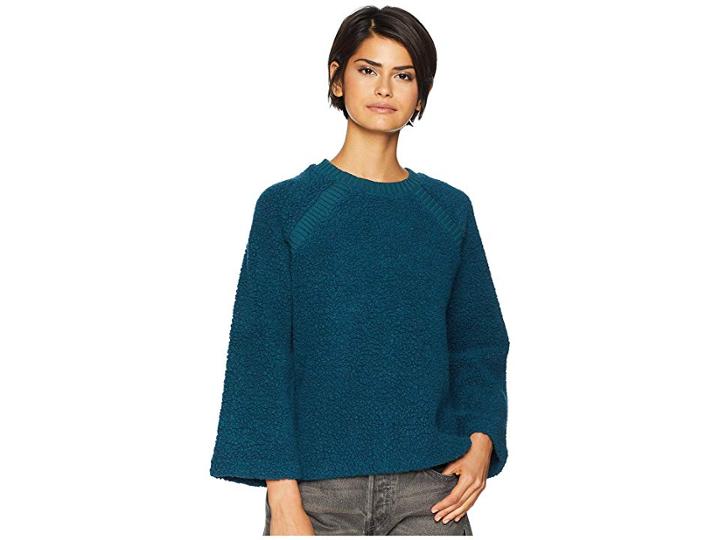 Levi's(r) Premium Made Crafted(r) Nomadic Sherpa Crew (brittany Blue) Women's Sweatshirt