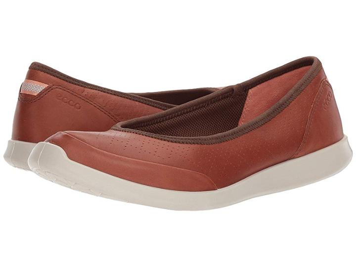 Ecco Sense Flat (mahogany Cow Leather) Women's Flat Shoes
