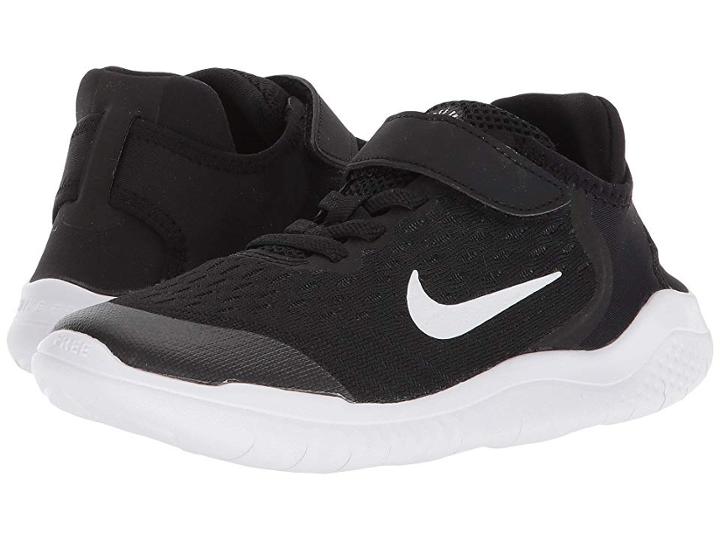 Nike Kids Free Rn 2018 (little Kid) (black/white) Boys Shoes