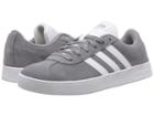Adidas Kids Vl Court 2 (little Kid/big Kid) (grey/white/grey Four) Kids Shoes
