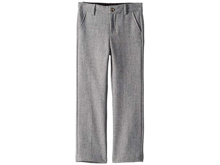 Janie And Jack Wool Dress Pants (toddler/little Kids/big Kids) (heather Grey) Boy's Casual Pants