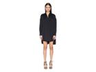 Versace Jeans Long Sleeve Embellished Shirtdress (nero) Women's Dress