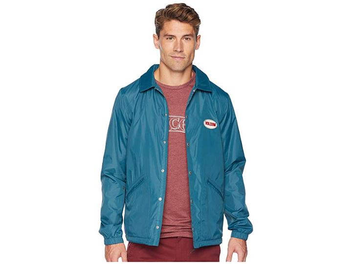 Volcom Brews Coach Jacket (navy Green) Men's Coat