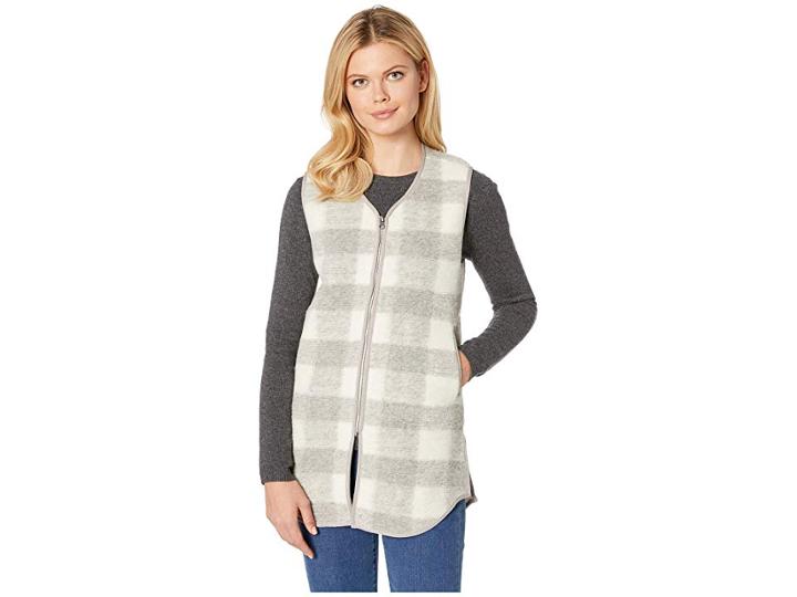 Woolrich Chilly Days Long Vest (gray Heather) Women's Vest