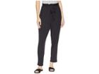 Bb Dakota Casual Turn Up Poly Modal Paperbag Waist Pants (black) Women's Casual Pants