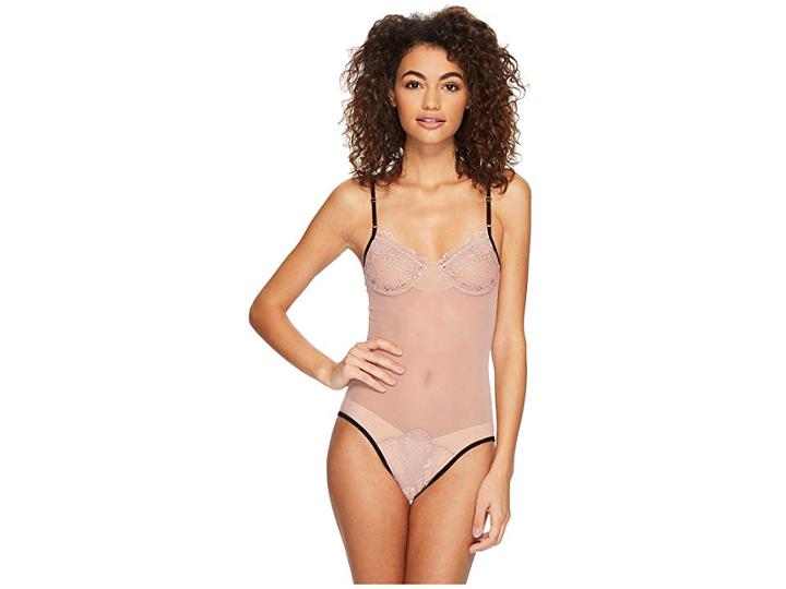 Only Hearts Whisper Sweet Nothings Coucou Bodysuit (rosewood/black) Women's Jumpsuit & Rompers One Piece