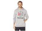 Reebok Starcrest Hoodie (medium Grey Heather/black) Men's Clothing