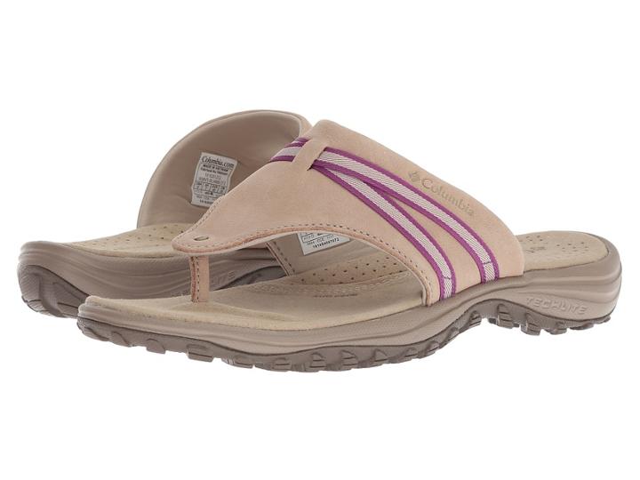 Columbia Santiam Flip (oxford Tan/intense Violet) Women's Shoes