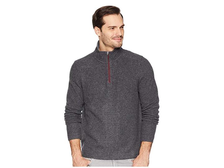 Toad&co Kennicott 1/4 Zip (gray Heather) Men's Clothing