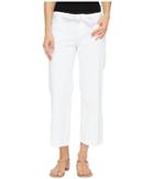 Jag Jeans Wallace Crop In Bay Twill (white) Women's Casual Pants