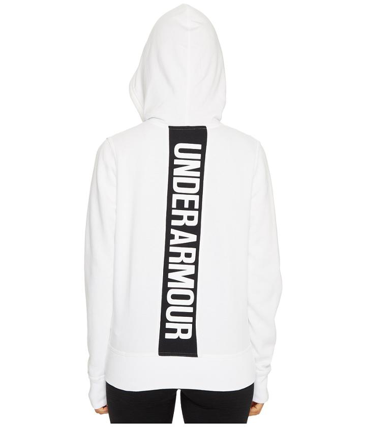 Under Armour Favorite Fleece Full Zip (white/black/white) Women's Fleece