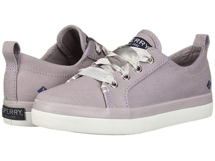 Sperry Kids Crest Vibe Canvas (little Kid/big Kid) (dusty Lilac Textile) Girls Shoes