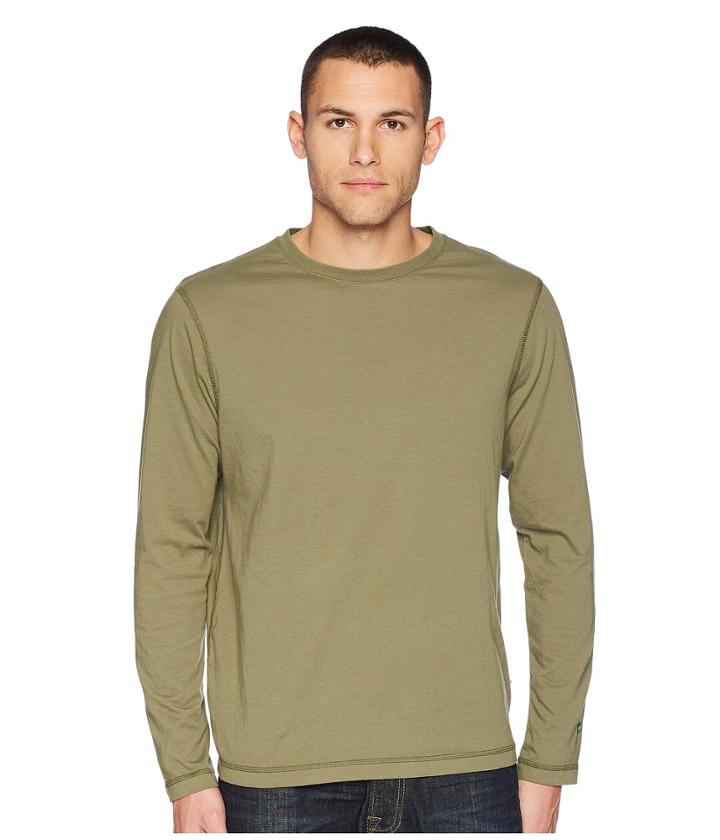 White Sierra Bug Free Jersey Long Sleeve Crew (deep Lichen Green) Men's Long Sleeve Pullover