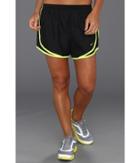 Nike Dri-fittm Tempo Track 3.5 Short (black/black/volt/matte Silver) Women's Shorts