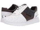 Michael Michael Kors Allie Trainer (bright White/black/brown) Women's Shoes