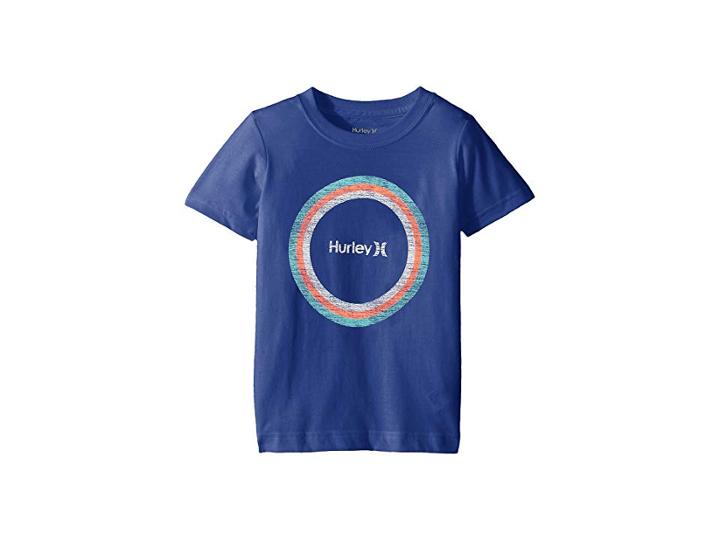 Hurley Kids Circle Distress Tee (little Kids) (game Royal) Boy's T Shirt
